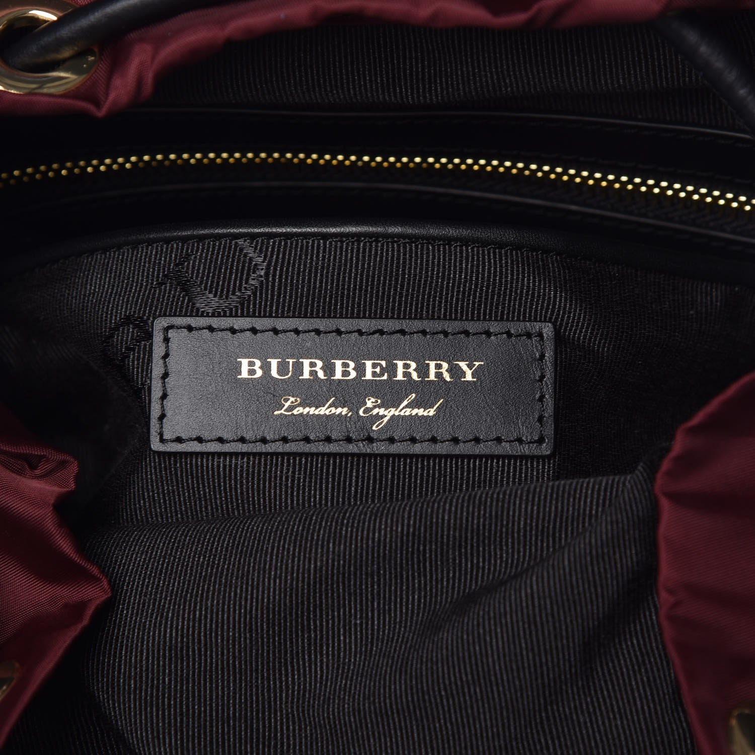 Burberry Nylon Small Rucksack Backpack Burgundy Red 6 of 7