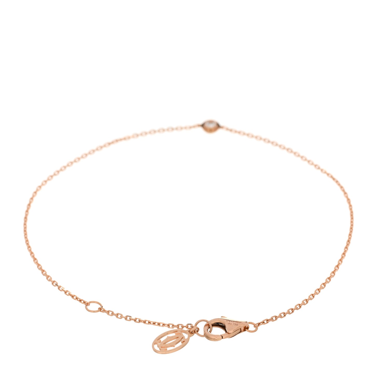18K Pink Gold Diamond XS D'Amour Bracelet