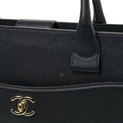 Chanel Grained Calfskin Medium Neo Executive Shopper Tote Black 16 of 23