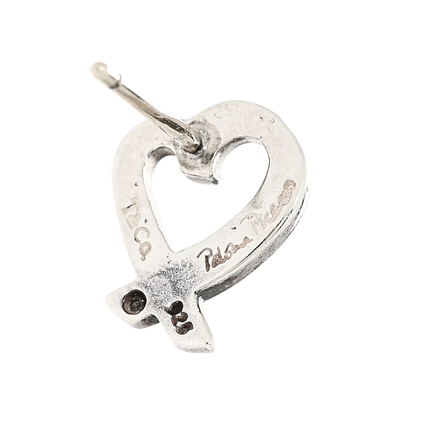 Sterling Silver Mini Paloma Picasso Loving Heart Earrings