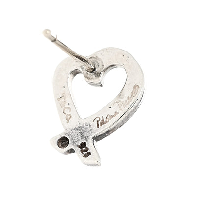 Tiffany Sterling Silver Mini Paloma Picasso Loving Heart Earrings 4 of 5