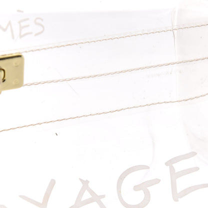 Hermes Vinyl Souvenir De L'Exposition Kelly Transparent 8 of 9