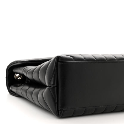 Saint Laurent Calfskin Y Quilted Monogram Medium Loulou Chain Satchel Black 8 of 9