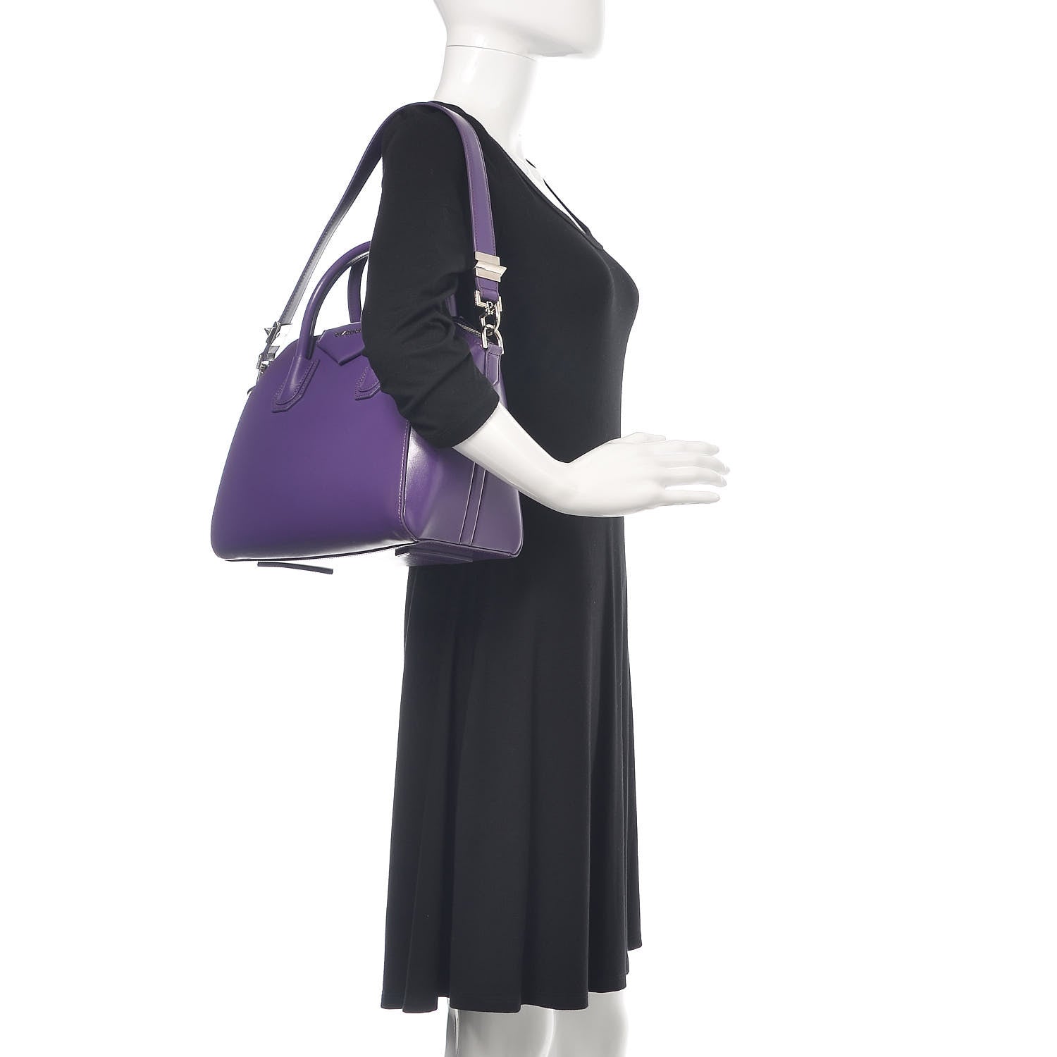 Givenchy Shiny Lord Calfskin Small Antigona Purple 2 of 12