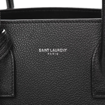 Saint Laurent Grained Calfskin Baby Sac De Jour Black 9 of 9