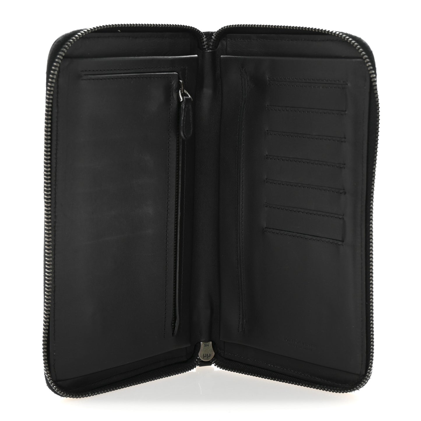 Nappa Intrecciato Travel Organizer Wallet Black
