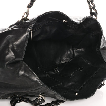 Chanel Glazed Caviar East West Modern Chain Tote Black 5 of 7