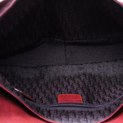 Christian Dior Calfskin Medium Gaucho Double Saddle Red 5 of 16