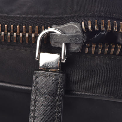 Prada Tessuto Nylon Saffiano Metal Triangle Logo Work Bag Black 27 of 34