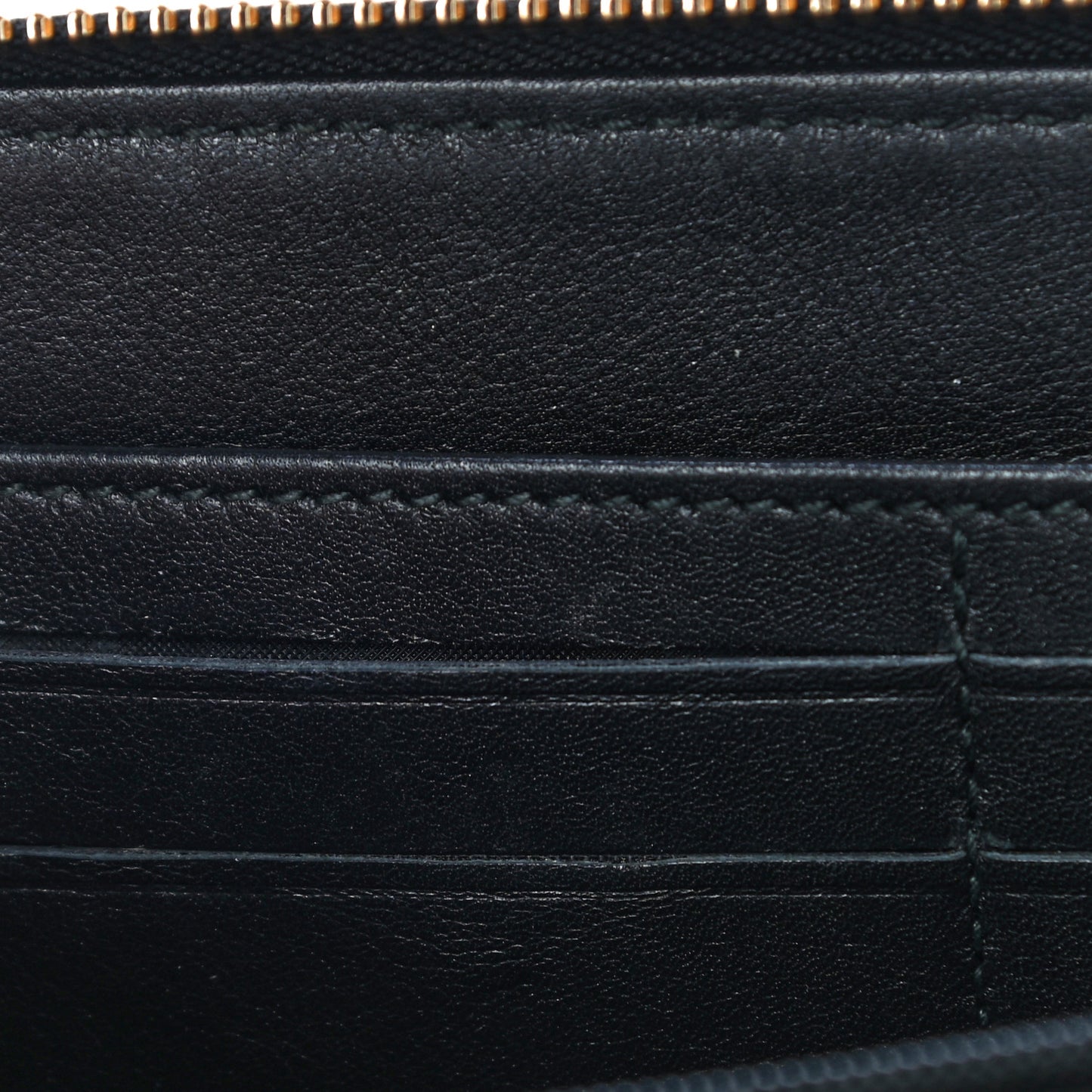 Guccissima Vitello Tender Zip Around Wallet Black