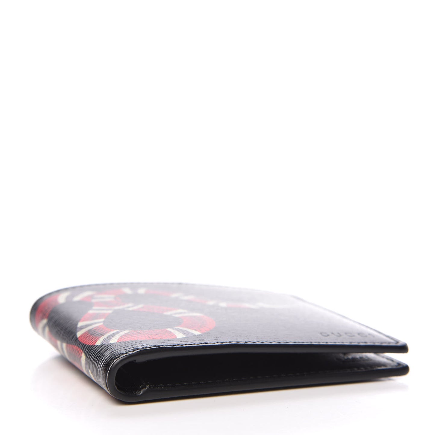 Shangai Calfskin Kingsnake Bi-Fold Wallet Black