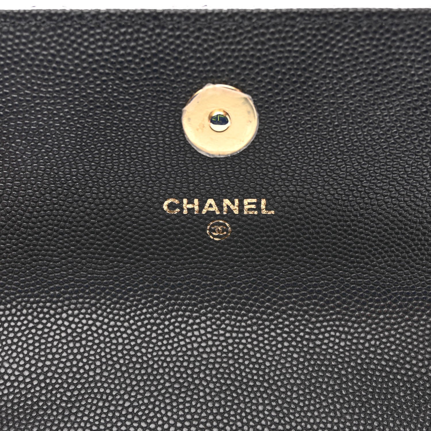 Chanel Caviar Quilted Enamel Coco Casino Flap Phone Holder With Chain Black 6 of 11
