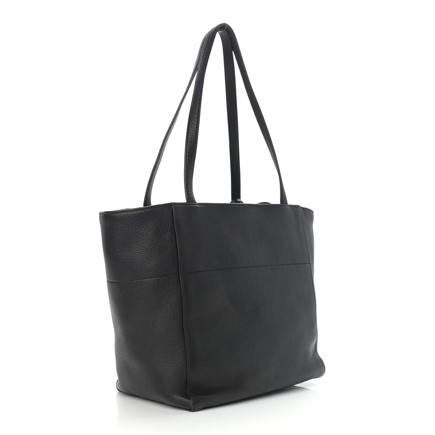 Vitello Daino Tote Black