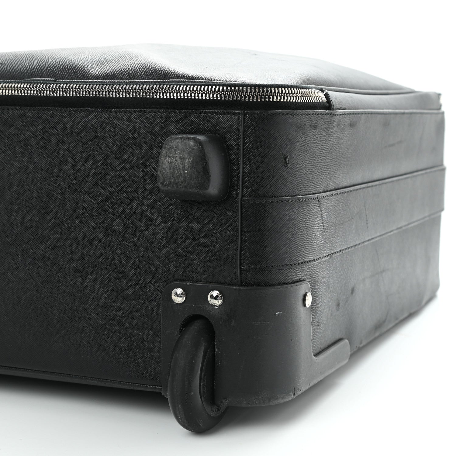 Prada Saffiano Travel Trolley Luggage Black 9 of 16