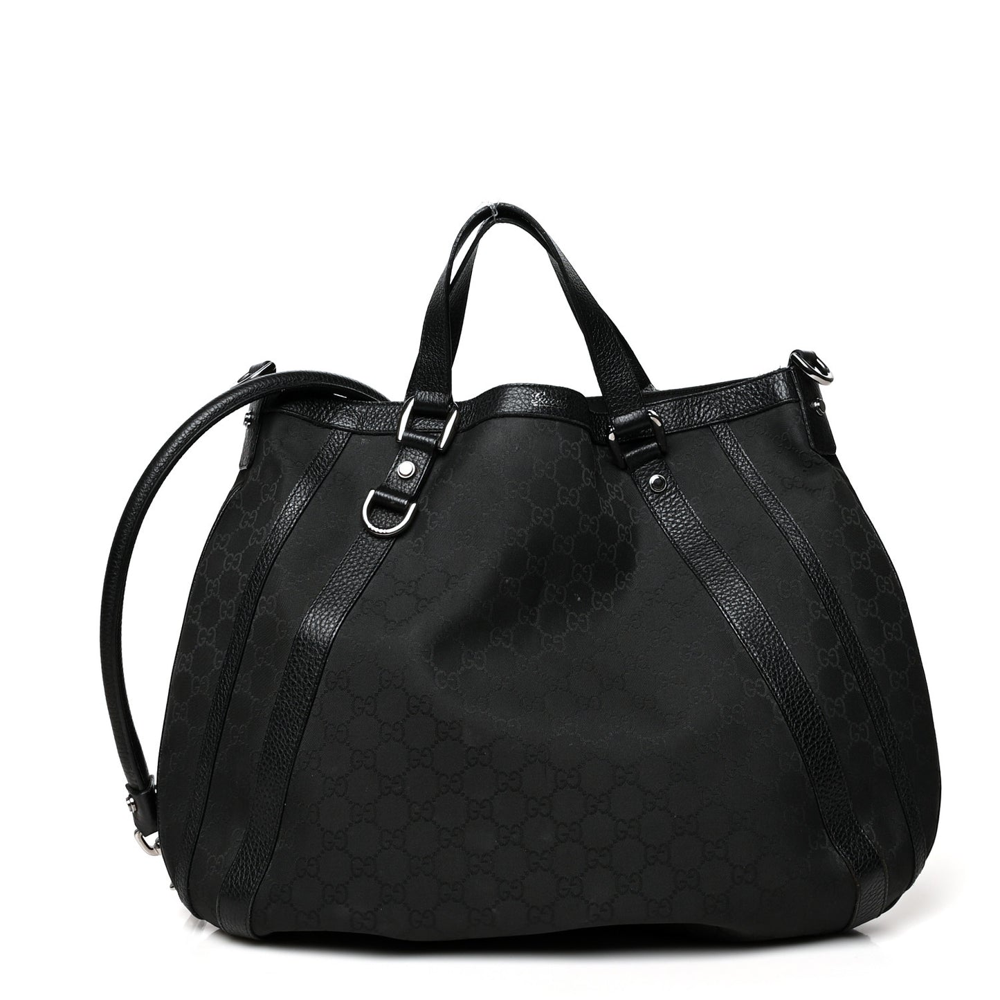 Monogram Medium Abbey Convertible Tote Black