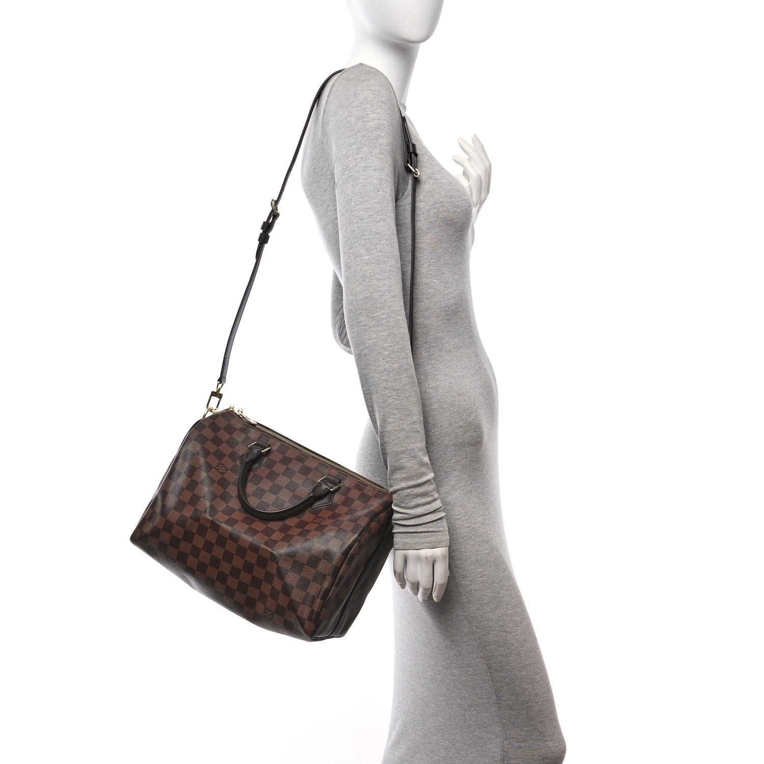 Louis Vuitton Damier Ebene Speedy Bandouliere 30 2 of 10