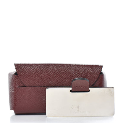 Hermes Grained Madame Calfskin Lipstick Case with Mirror Rouge H 5 of 6