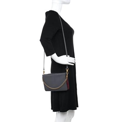 Givenchy Goatskin Suede Cross 3 Crossbody Bag Grey Aubergine 2 of 10