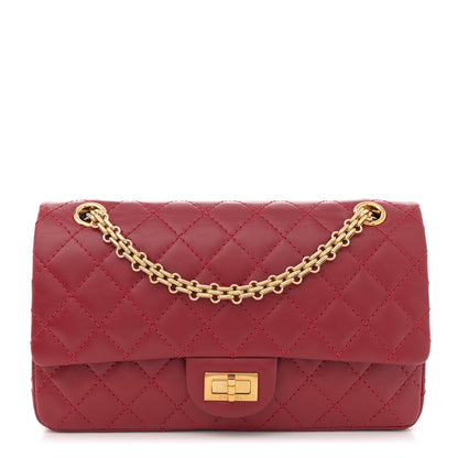 Chanel Aged Calfskin Quilted 2.55 Reissue 225 Flap Red 1 of 11