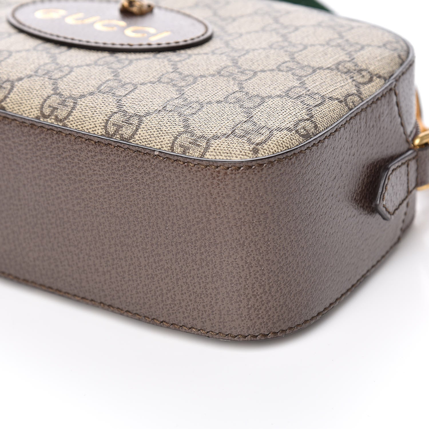 Gucci GG Supreme Monogram Web Neo Vintage Shoulder Bag Beige New Acero Crop 9 of 10