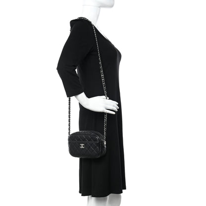 Chanel Lambskin Quilted Small Timeless Camera Case Black 2 of 14