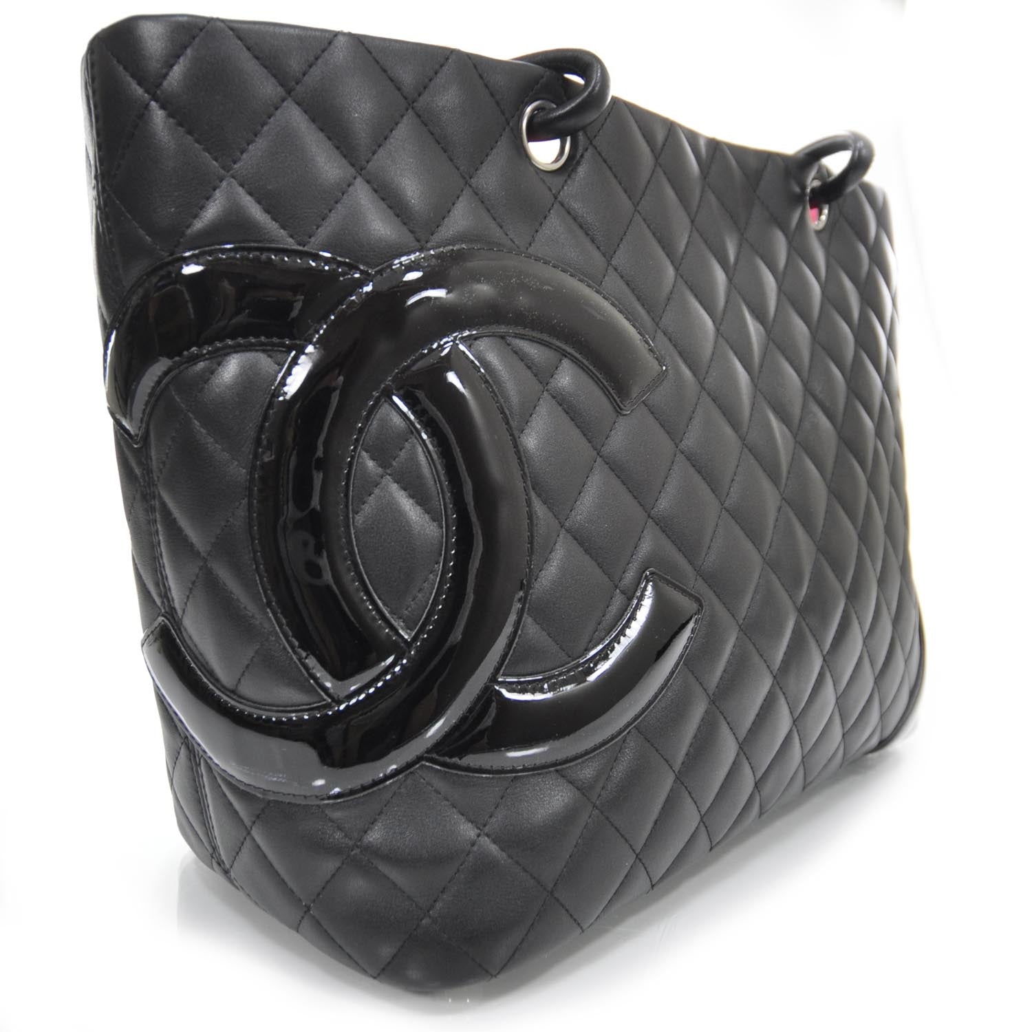 Chanel Calfskin Quilted Large Cambon Tote Black 7 of 11
