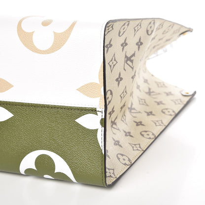 Louis Vuitton Monogram Giant Onthego GM Kaki Beige 10 of 11