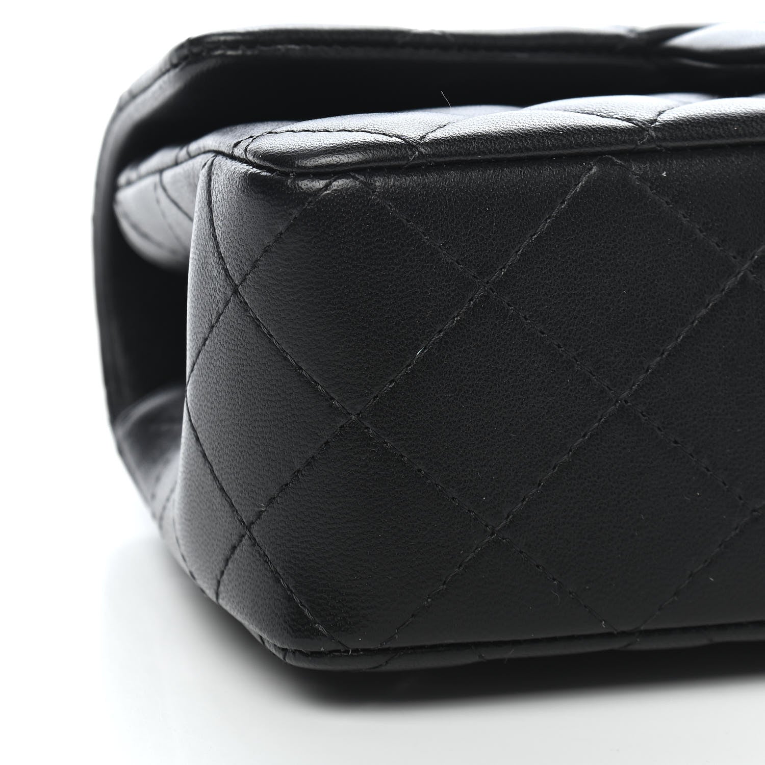 Chanel Lambskin Quilted Mini Top Handle Rectangular Flap Black 8 of 9