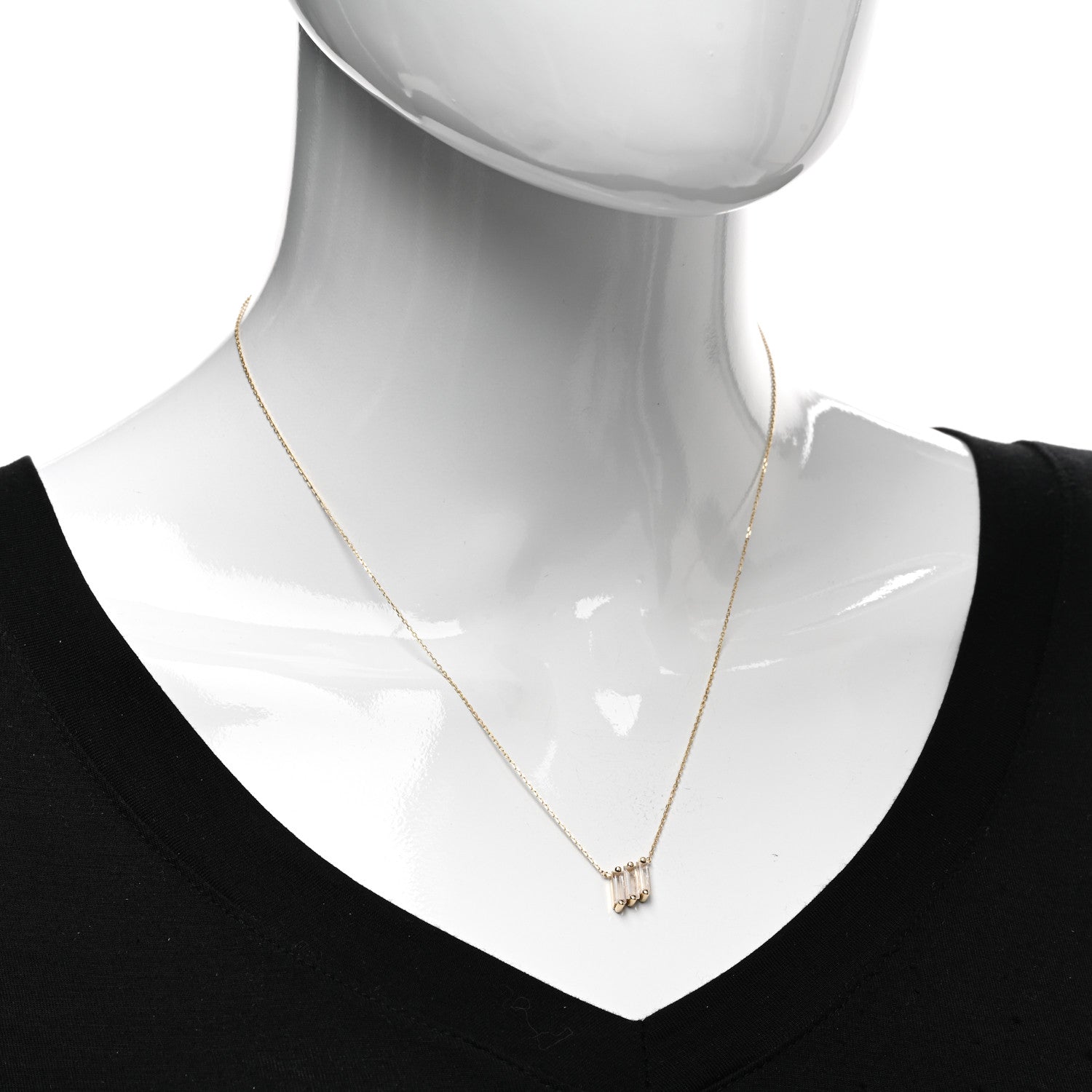 Suzanne Kalan 14K Rose Gold Rainbow Moonstone Amalfi Midi Pendant Necklace 2 of 5