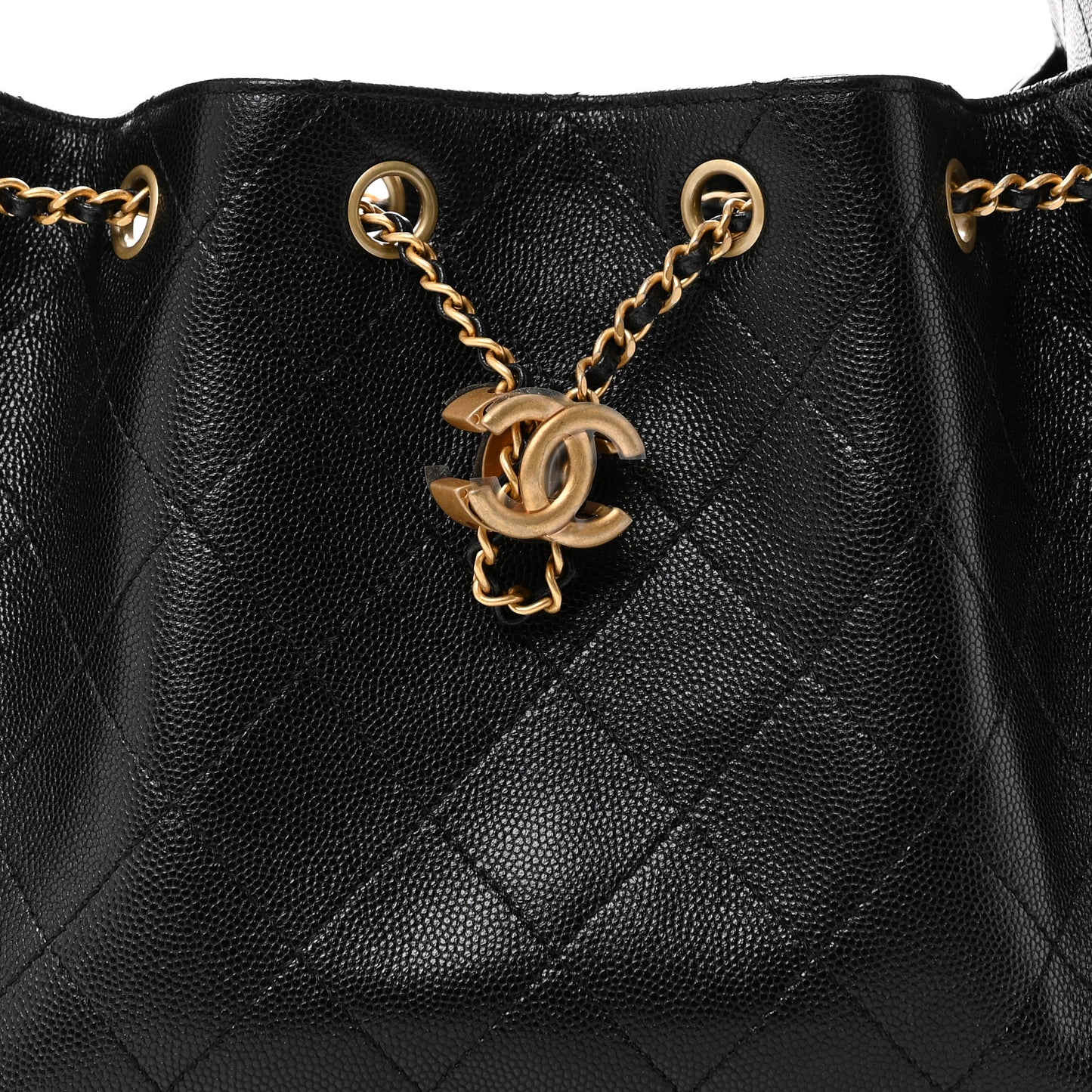 Caviar Quilted Small Chanel 25 Handbag Black