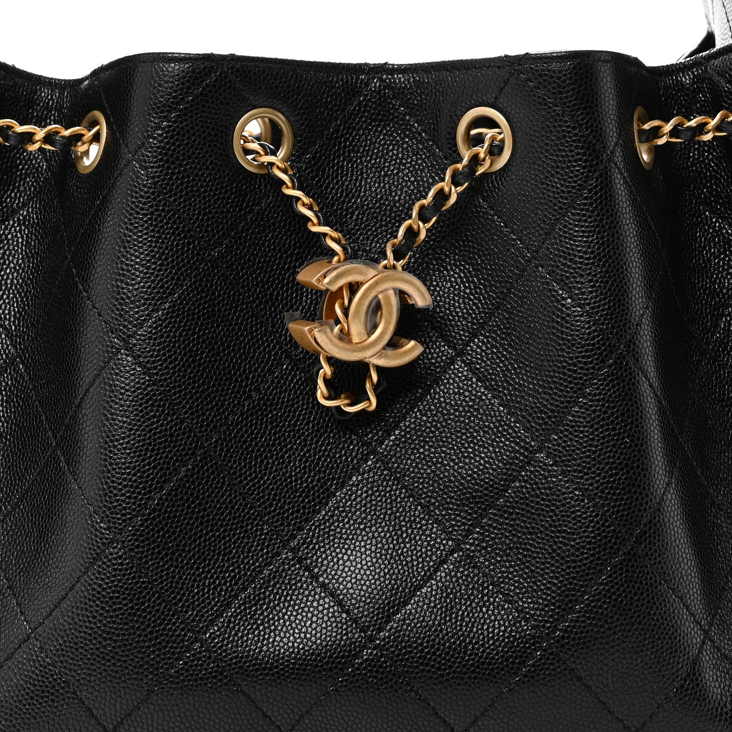 Chanel Caviar Quilted Small Chanel 25 Handbag Black 8 of 11