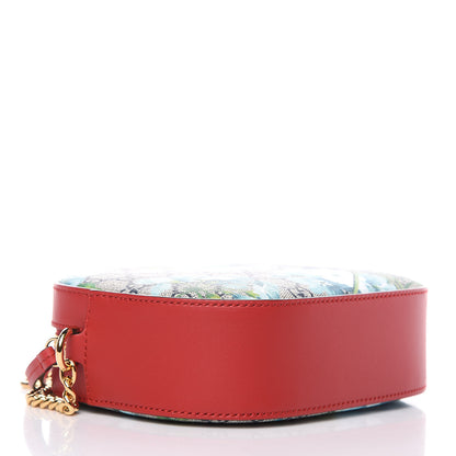Gucci GG Supreme Monogram Blooms Mini Chain Shoulder Bag Beige Blue Navy Hibiscus Red 4 of 10