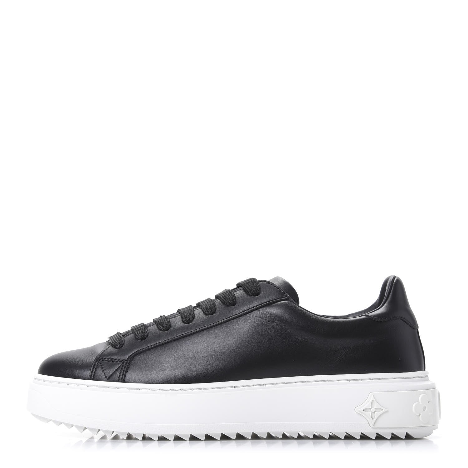 Louis Vuitton Calfskin Time Out Sneakers 36.5 Black 1 of 8
