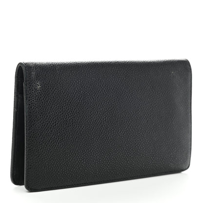 Chanel Caviar Timeless CC Yen Wallet Black 3 of 14