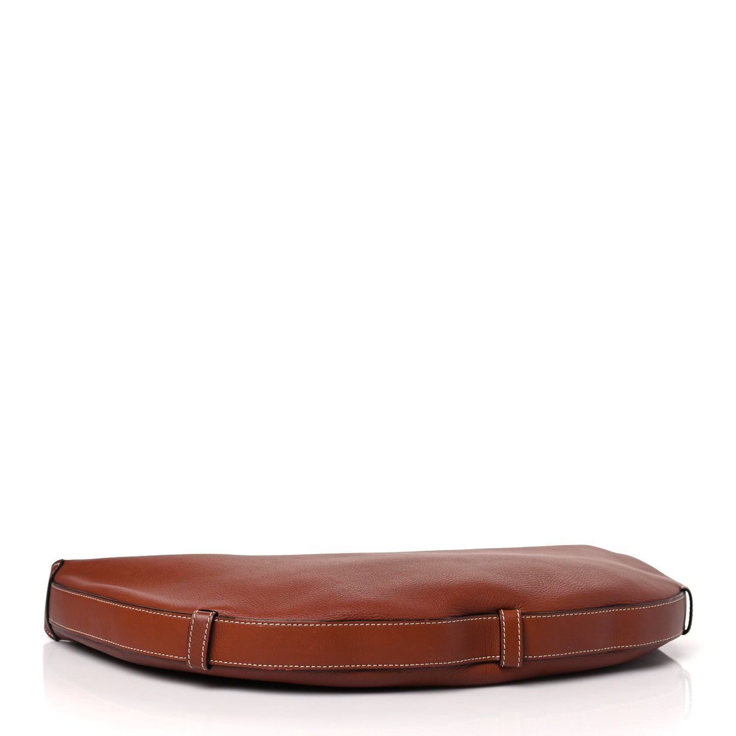 Supple Calfskin Medium Strap Leandre Shoulder Bag Brown