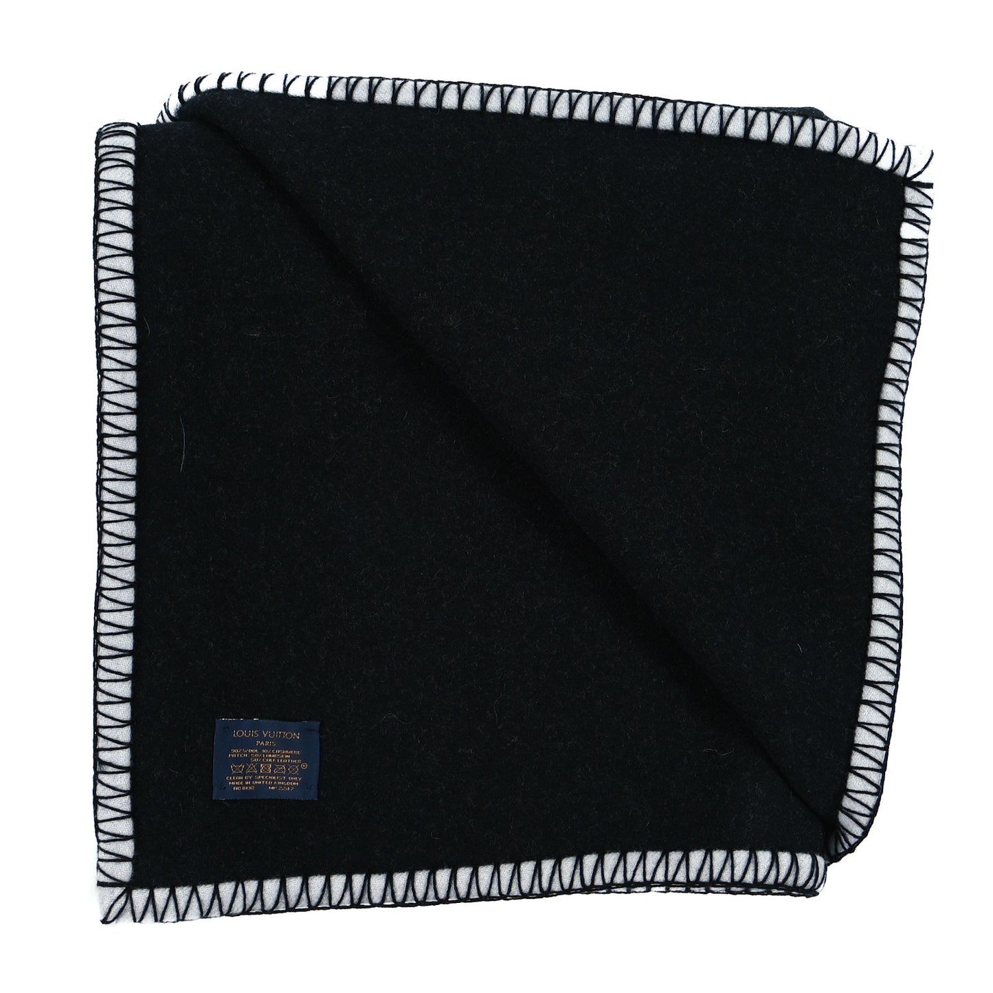 Wool Cashmere Satellite Blanket Black