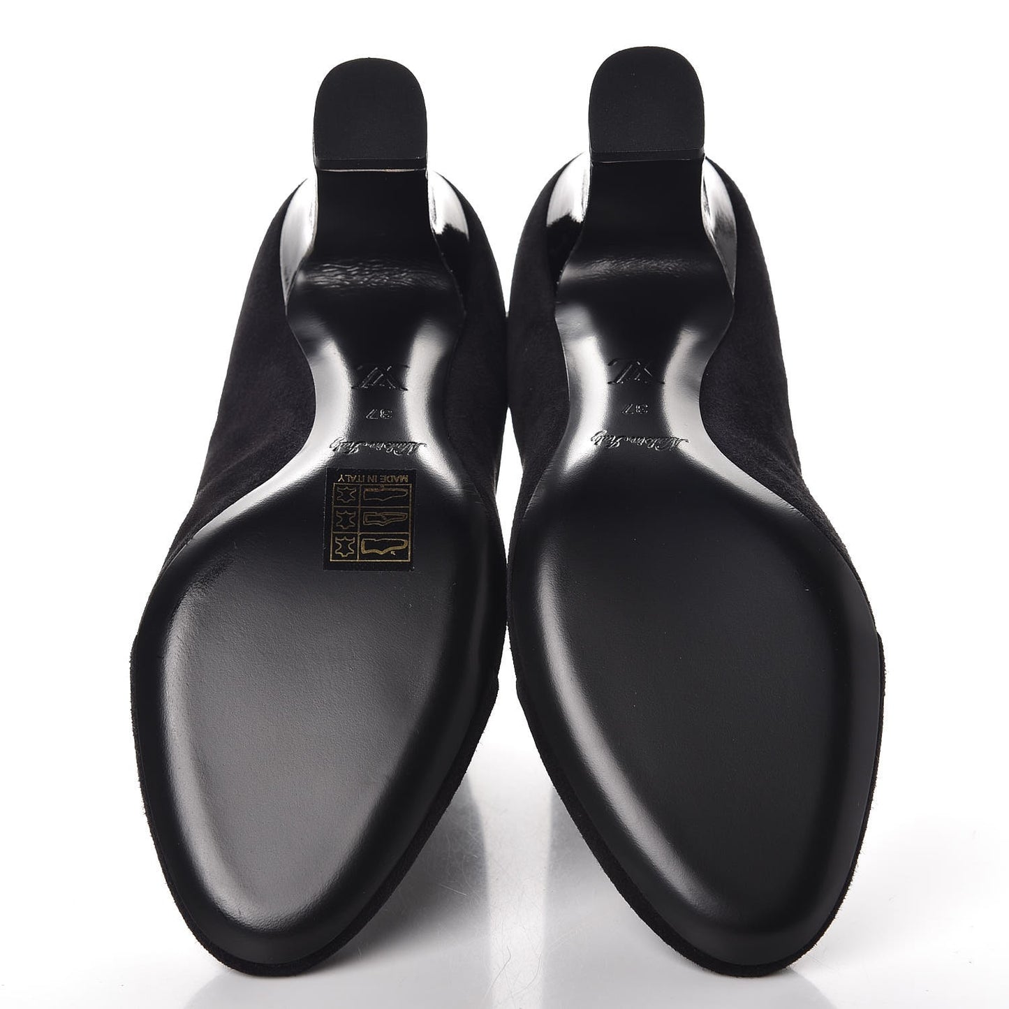 Suede Monogram Uniformes Cap Toe Chelsea 75mm Ankle Boots 37 Black