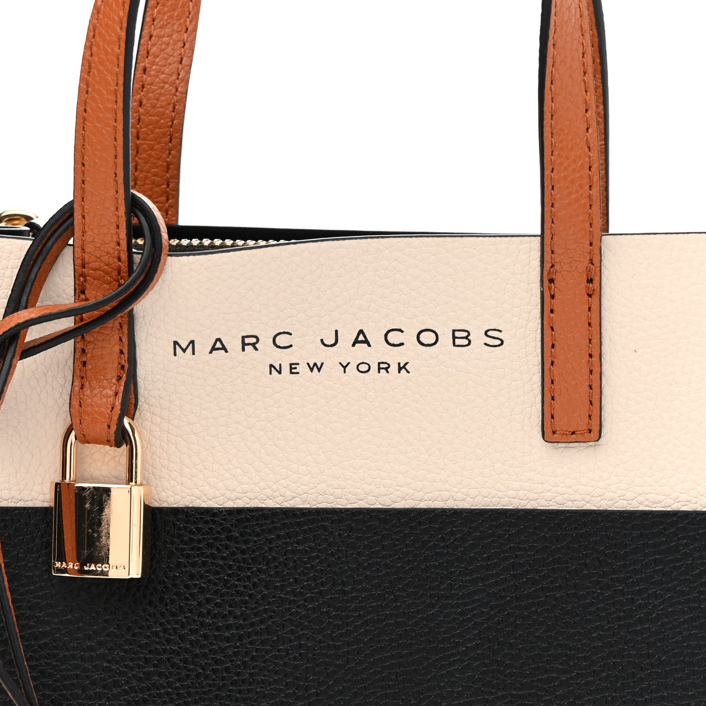 Calfskin Mini Grind Tote Bag Sandshell Multicolor