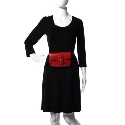 Celine Smooth Calfskin Tassel Belt Bag Red 2 of 14