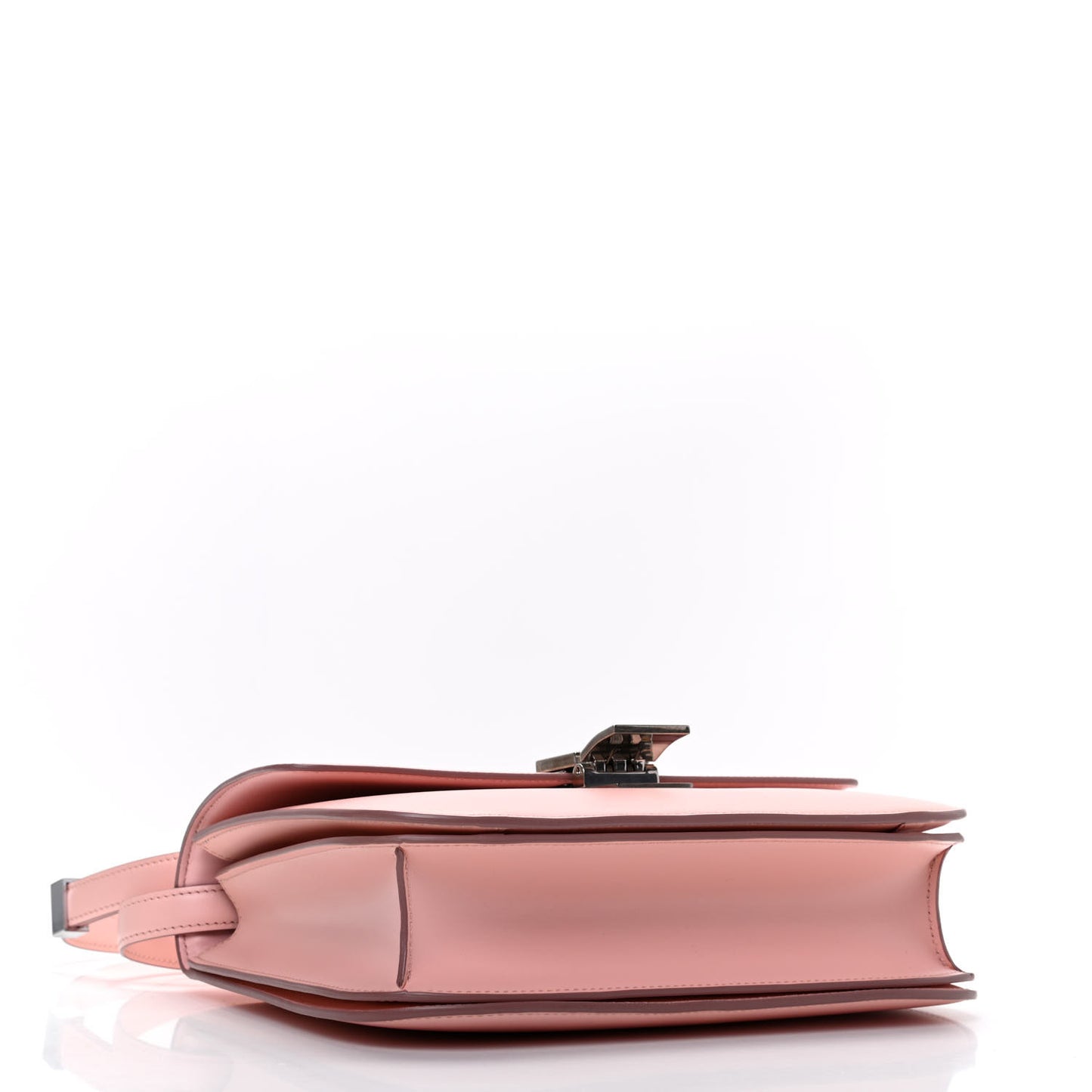 Box Calfskin Medium Classic Box Flap Bag Pink