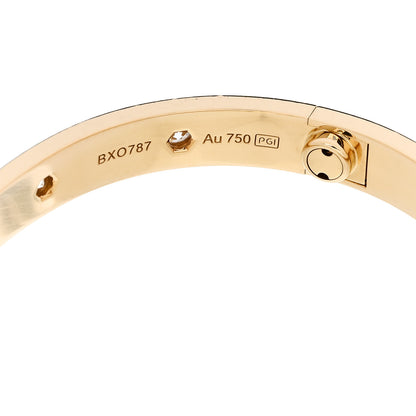 Cartier 18K Yellow Gold 10 Diamond LOVE Bracelet 16 6 of 9