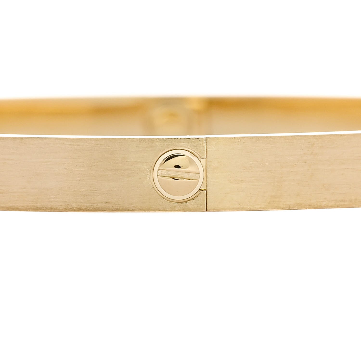 Cartier 18K Yellow Gold Brushed Finish LOVE Bracelet 22 5 of 9