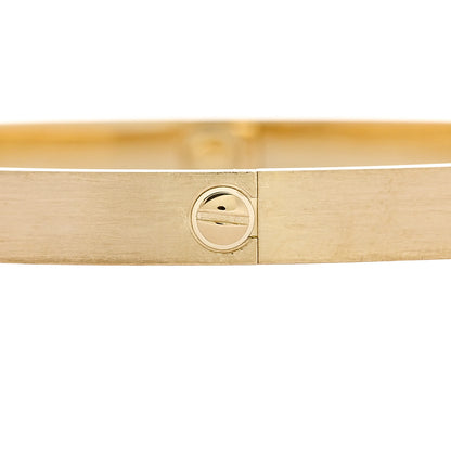 Cartier 18K Yellow Gold Brushed Finish LOVE Bracelet 22 5 of 9