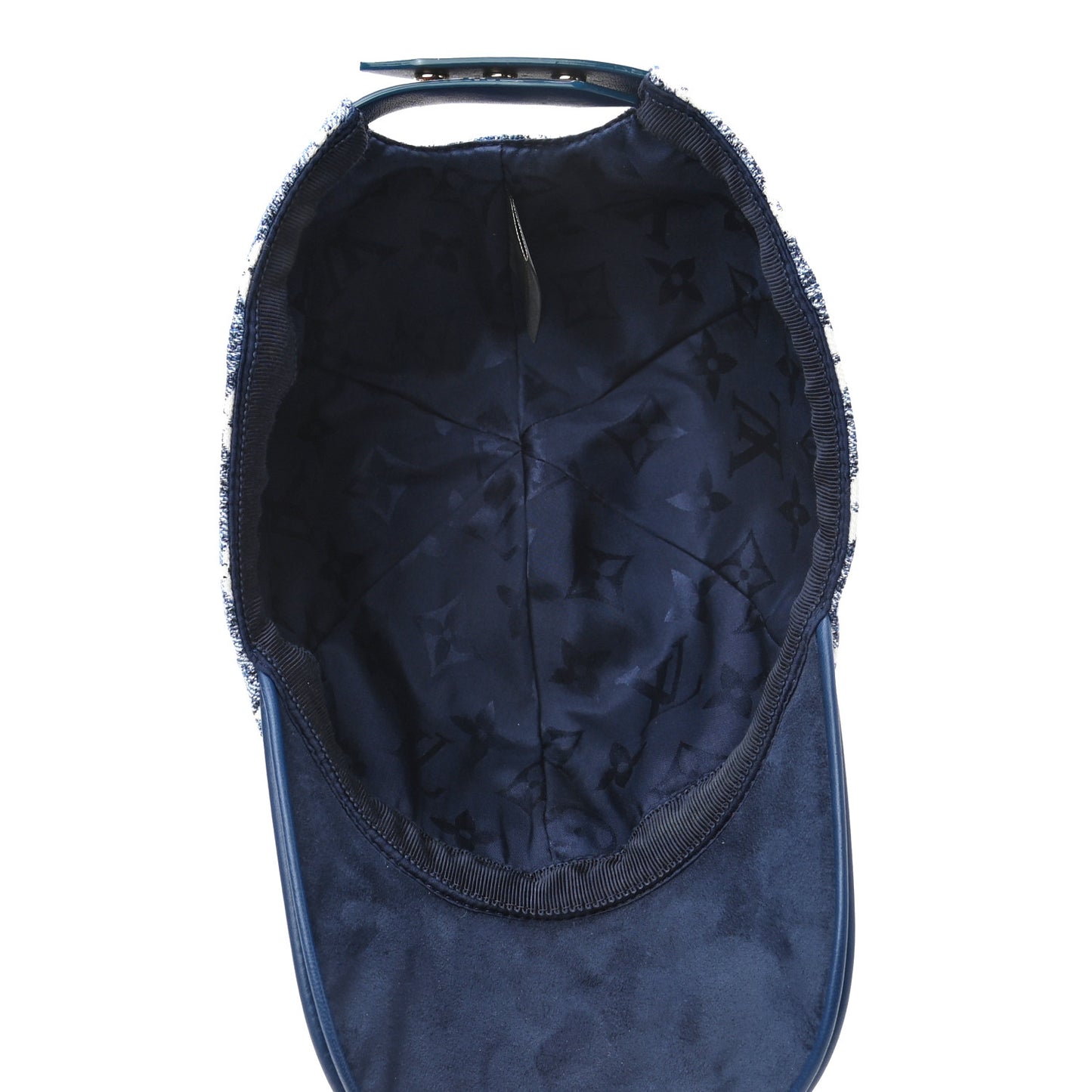 Monogram Jacquard Cap L Blue