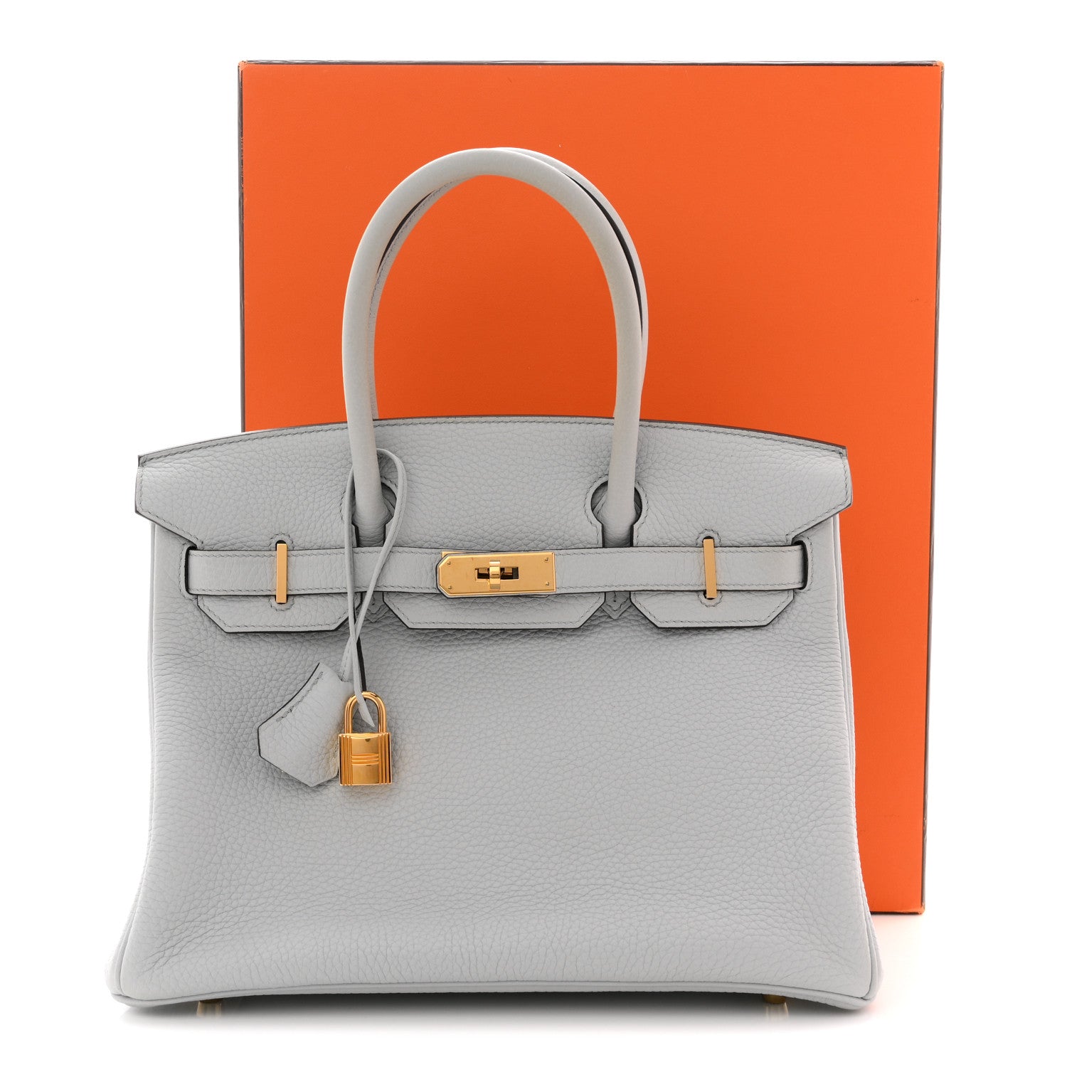 Hermes Togo Birkin 30 Bleu Pale 13 of 13