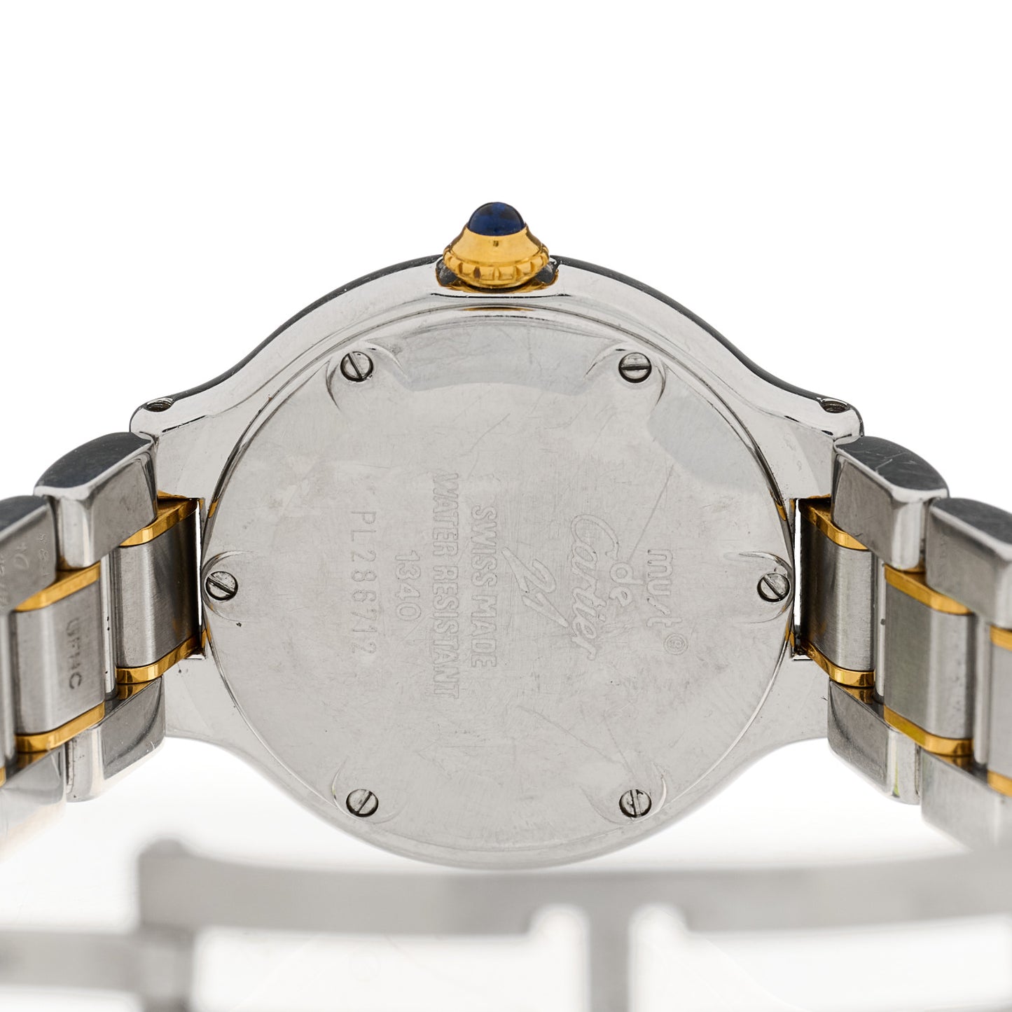 Stainless Steel 18K Yellow Gold 28mm Must De 21 Quartz Watch