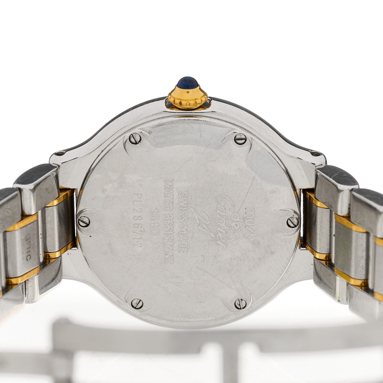 Cartier Stainless Steel 18K Yellow Gold 28mm Must De 21 Quartz Watch 4 of 4