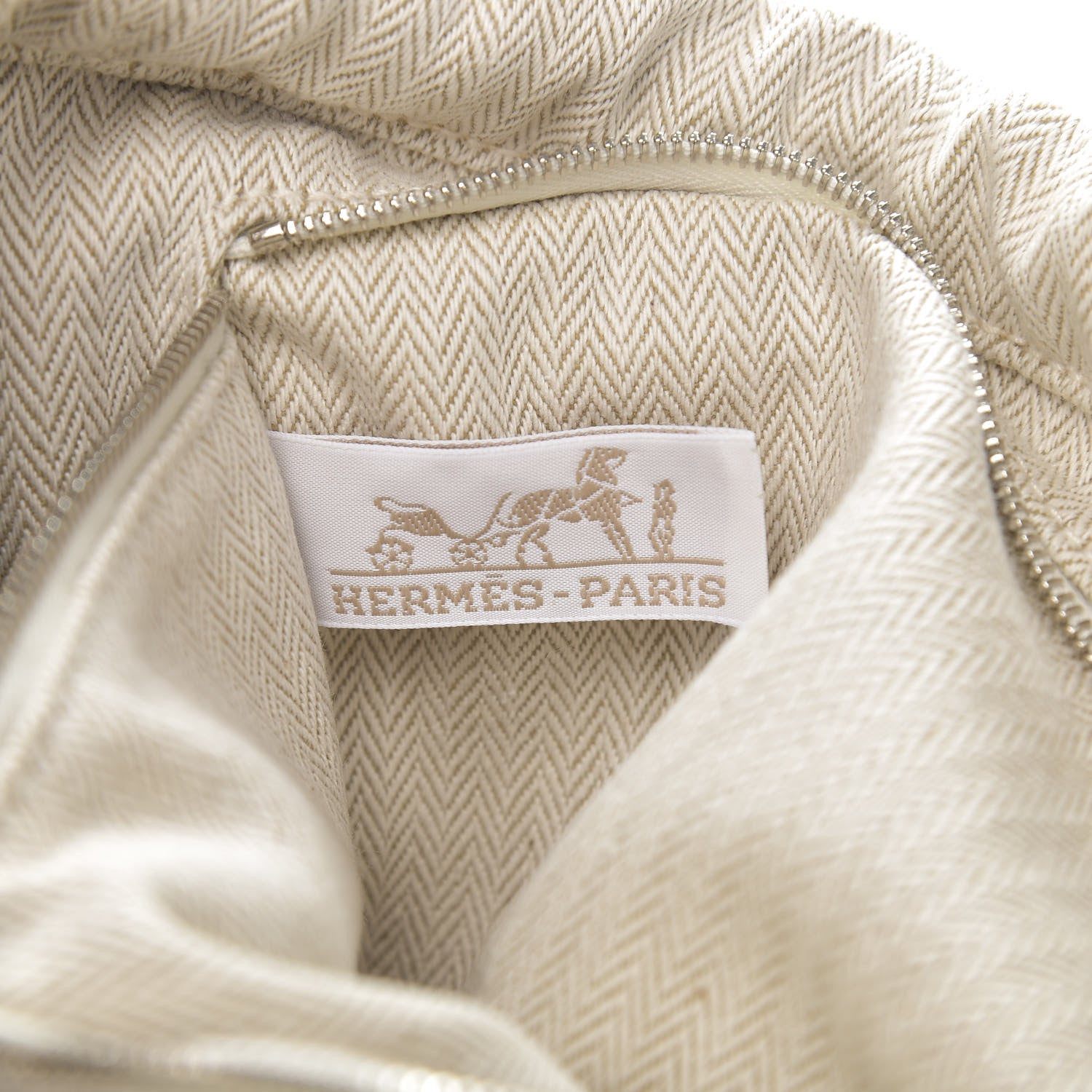 Hermes Canvas Barenia Fourbi 25 MM Pouch Naturel Fauve 7 of 10