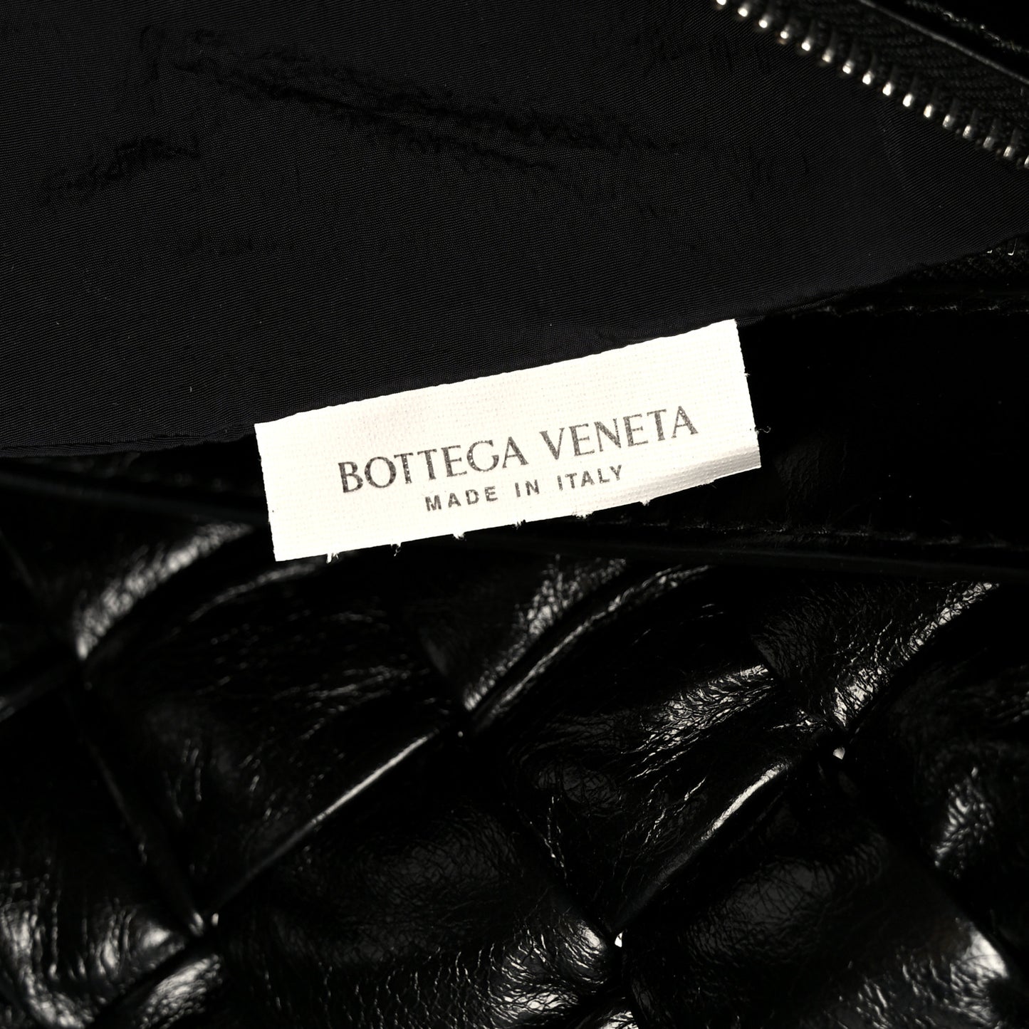 Calfskin Intreccio Kalimero Messenger Black