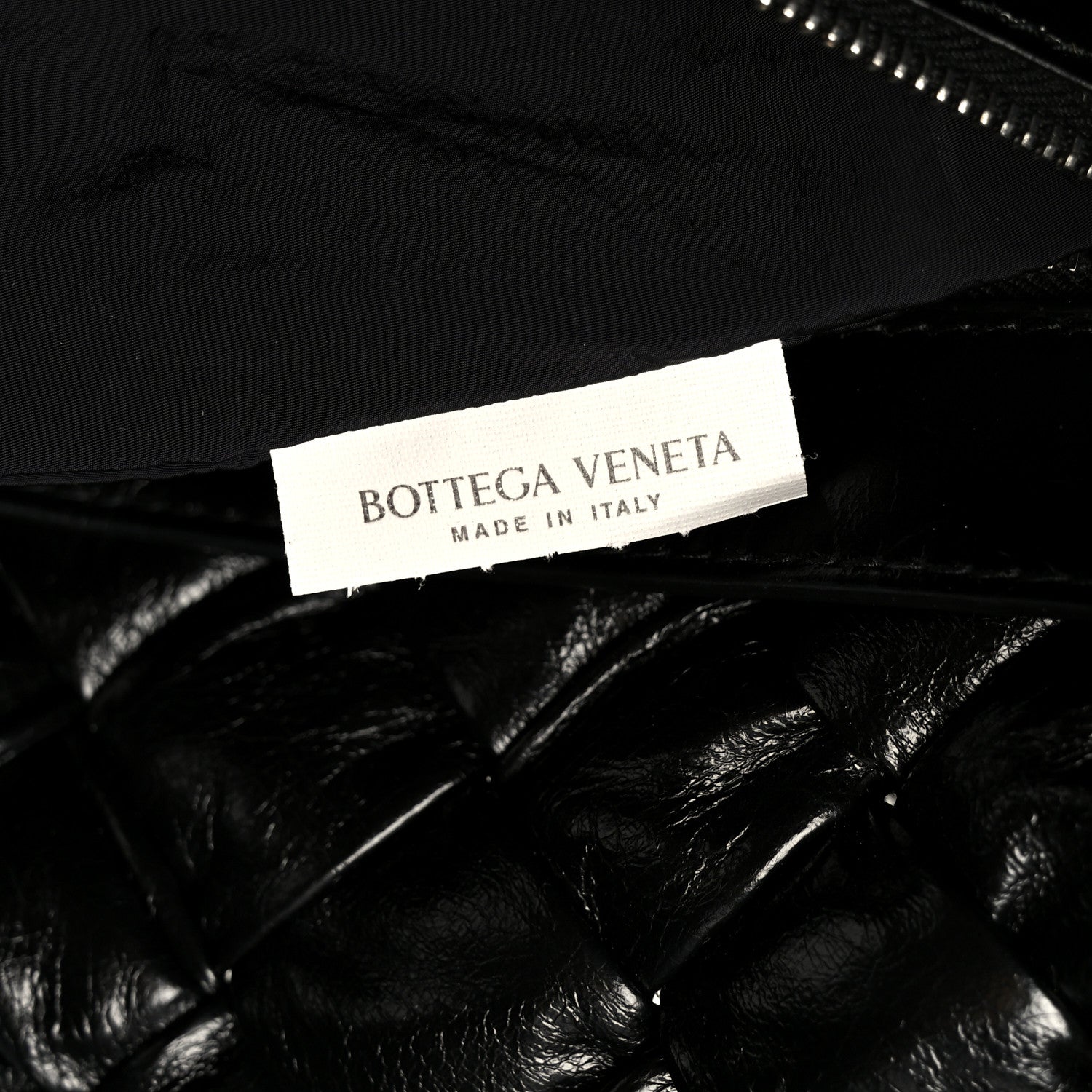 Bottega Veneta Calfskin Intreccio Kalimero Messenger Black 8 of 12